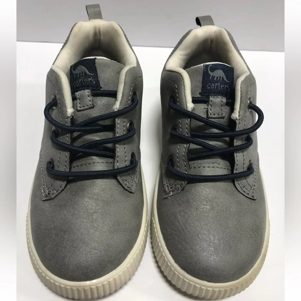 Carter’s Little Kids’ Alva, Gray Sneakers, Boys’ Size 10 M.